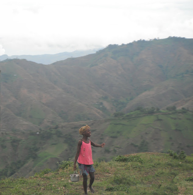 little girl in haiti